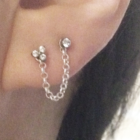 Earring Chains Sterling Silver - Picture 6 of 7